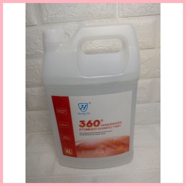 ☸ ∏ Heng De 360 comprehensive ATOMIZED DISINFECTANT Liquid 4L For Fog