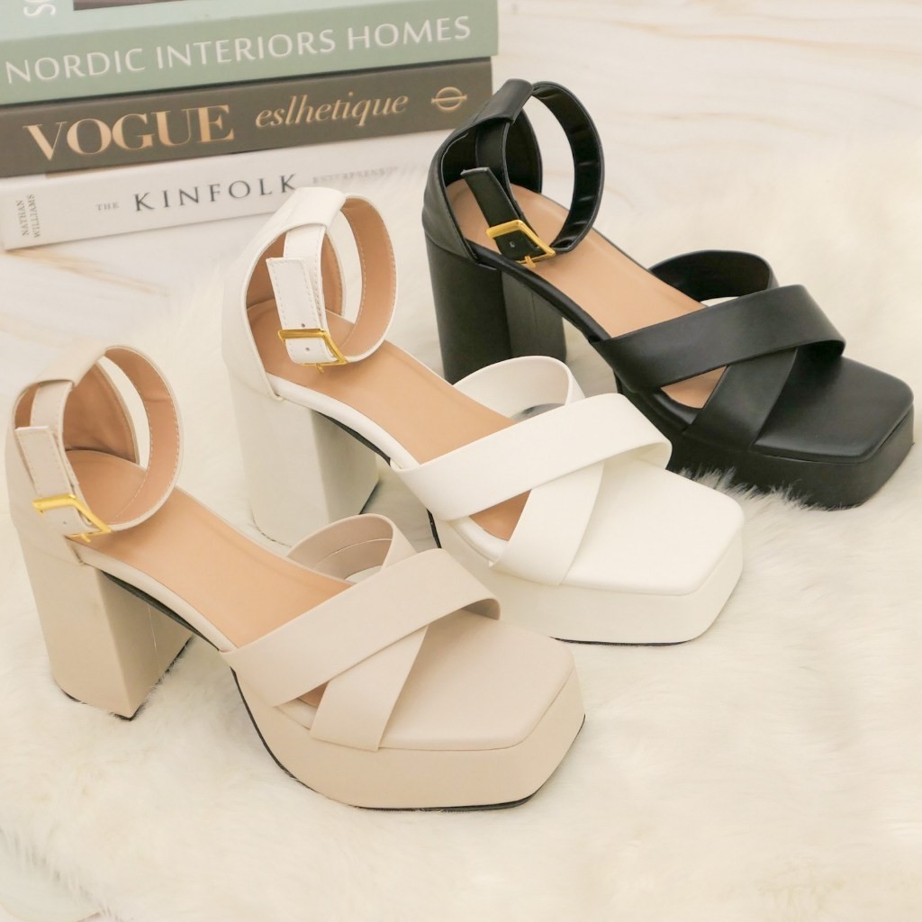 Barefoot.MNL Annika 4 inch Platform Wedge Heels Sandals Korean Fashion ...