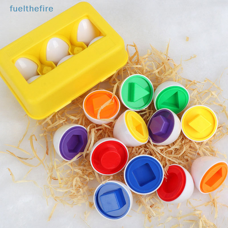 [Fuel] 6PCS Mixed Shape Smart Eggs 3D Jig Puzzle Games Montessori ...