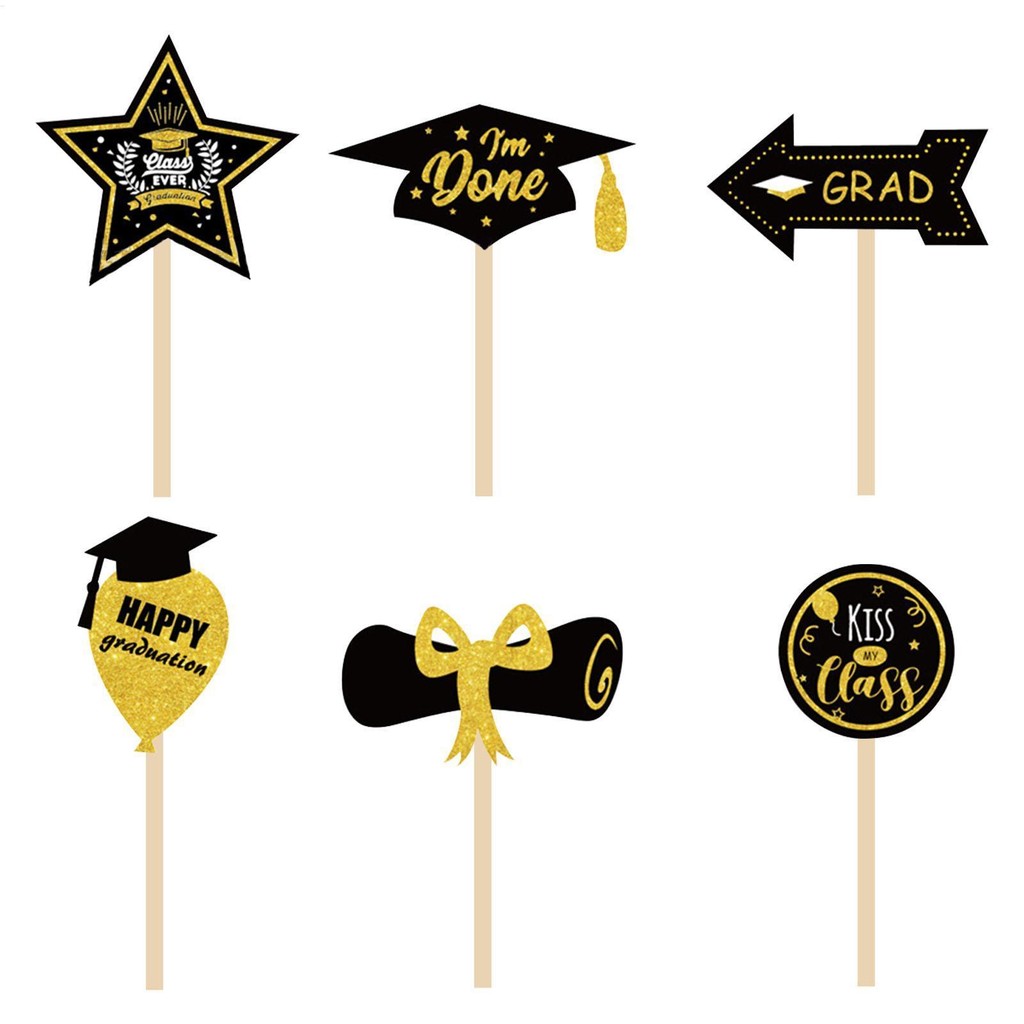 Graduation Topper 48PCS Graduation Cupcake Picks Graduation Party ...