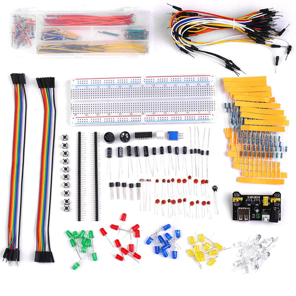 Electronic Component Set with Power Supply Module Jumper Wire for ...
