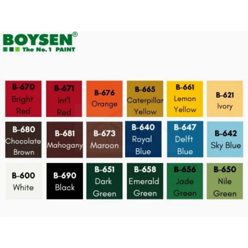 ♞BOYSEN QDE (QUICK DRYING ENAMEL) PINTURA PANG KAHOY | BAKAL 1/4 LITER ...