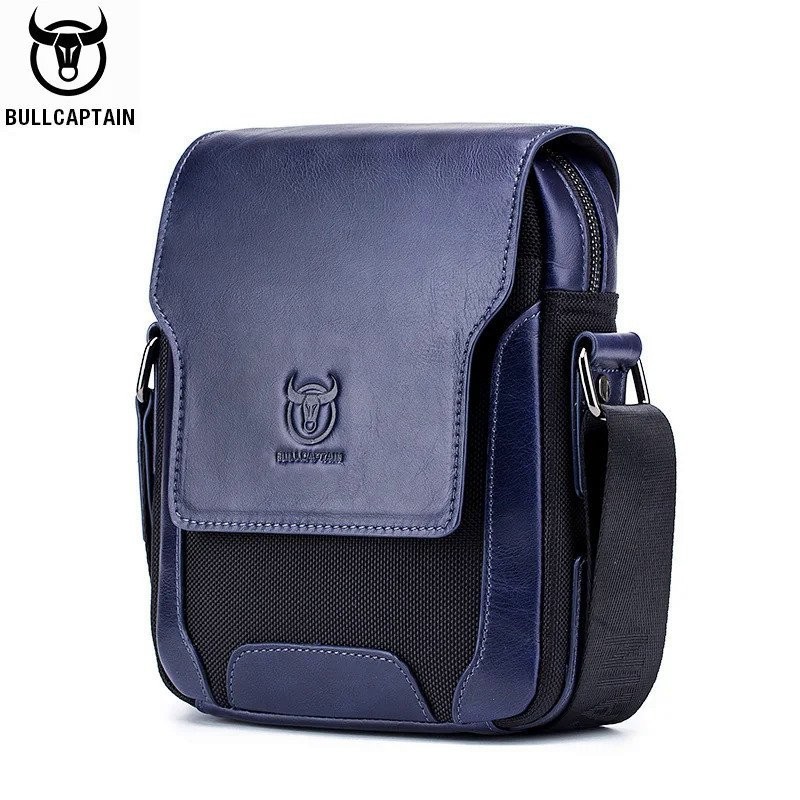 BULLCAPTAIN Man Messenger Bag Men Genuine Leather Shoulder Bags ...