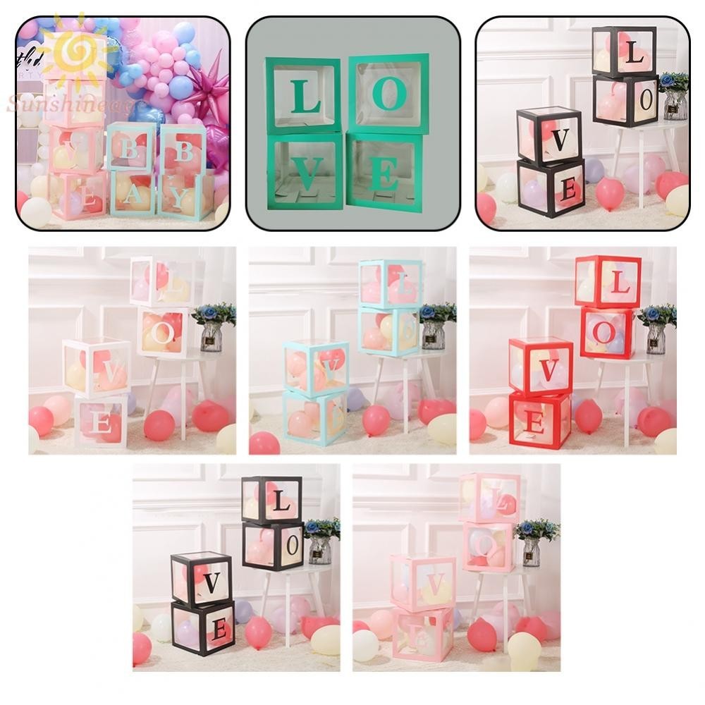 Transparent Balloon Box Love Letter Confession Party Scene Layout ...