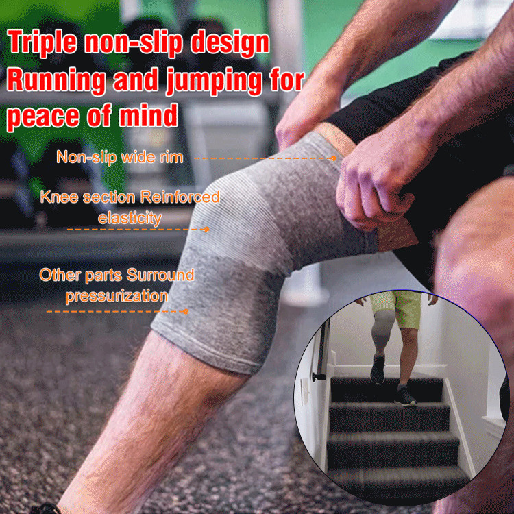 Men's and Women's Thin Warm Bamboo Charcoal Knee Pads Knee Warmer Knee ...