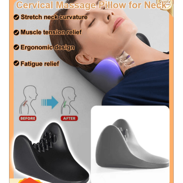 【HOT SALE】[Stretch Neck Curvature Pillow,Relief Muscle Fatigue Tension