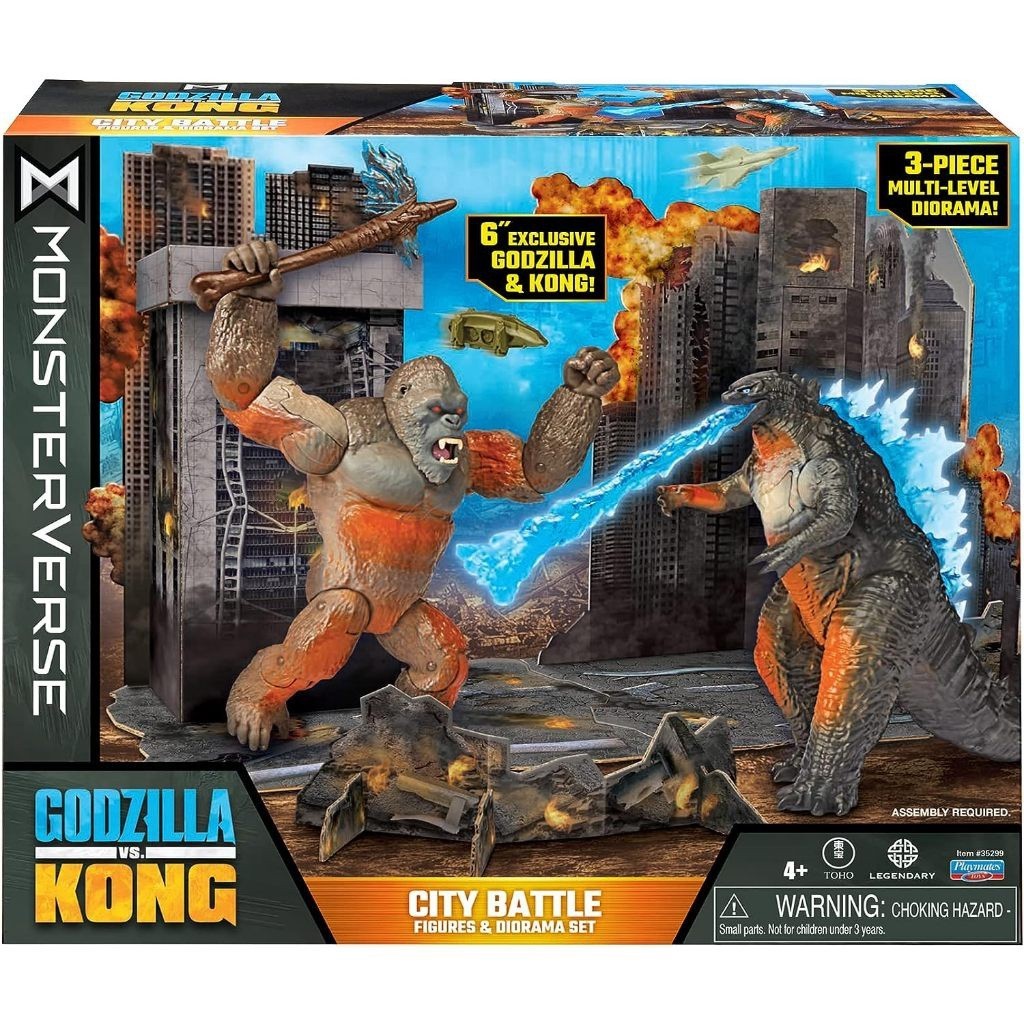 Godzilla MonsterVerse City battle Playset (Figures & diorama set