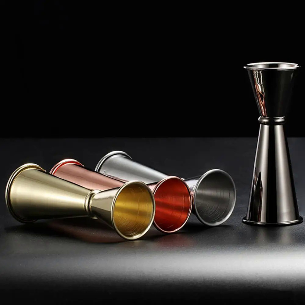 1PC Double Cocktail Jigger Dual Design with Measurements Scale Inside ...