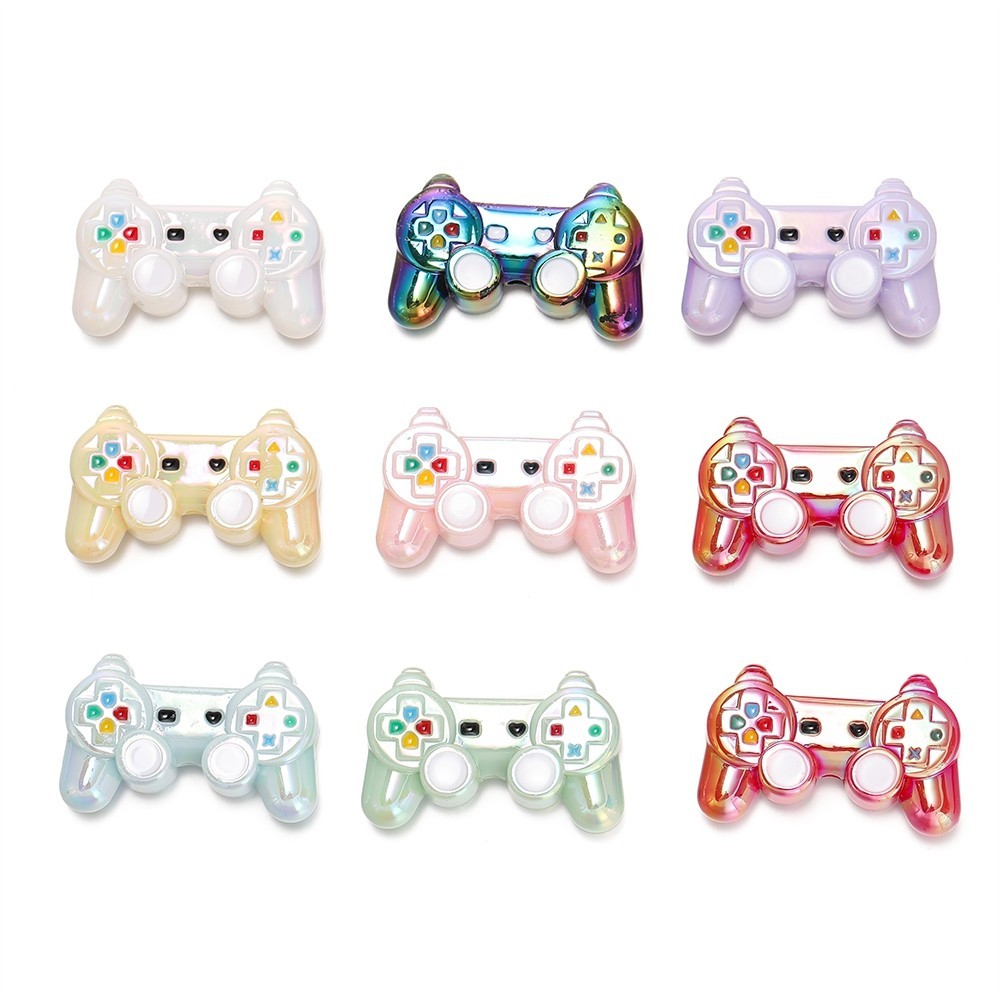 St Kunkka Pcs Acrylic Uv Color Plated Gamepad Beads Colorful Gamepad