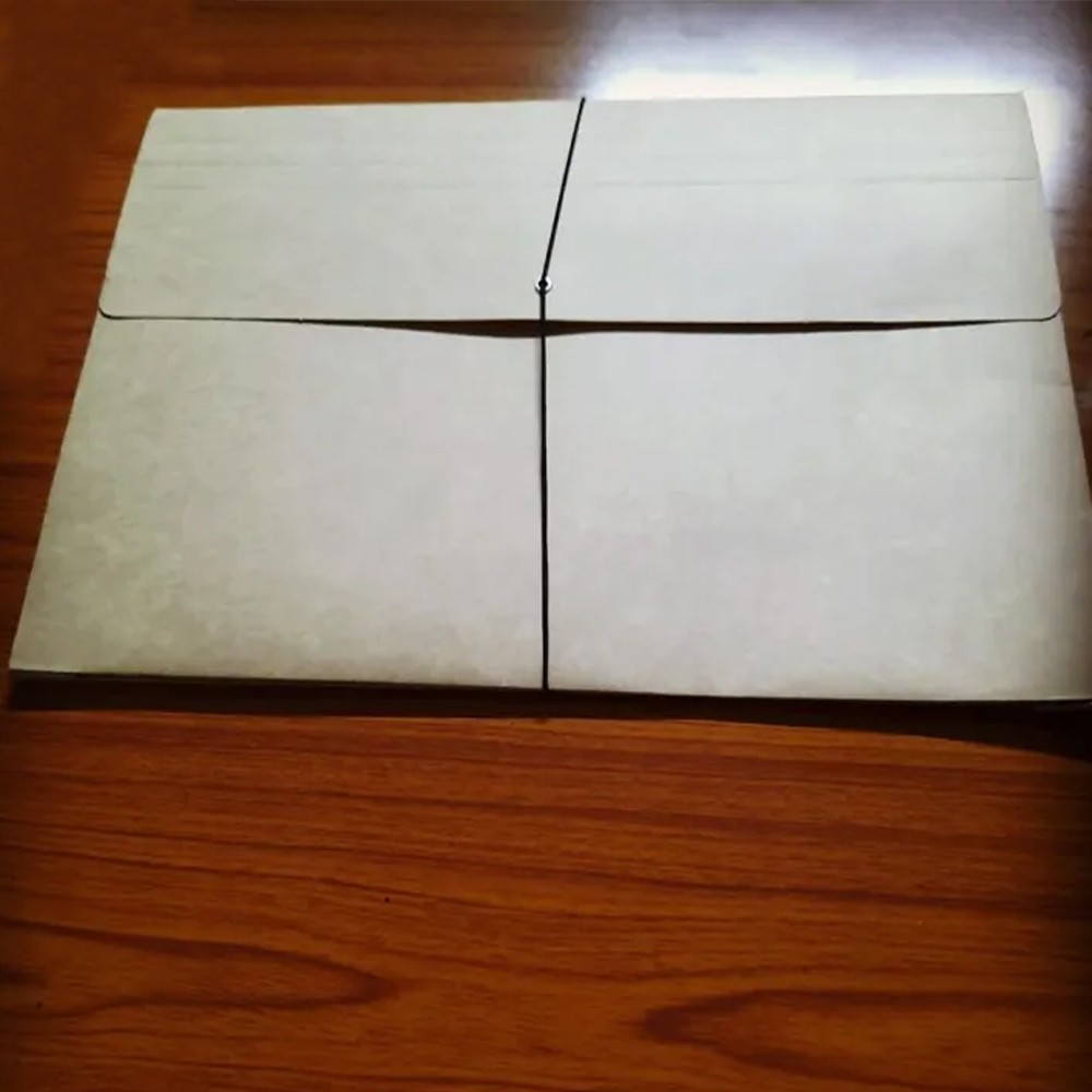 Glina Expandable Brown Envelope Long With String/Garter For Office