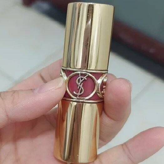 YSL Gold Silver Round Tube Lipstick 1.6g Sample