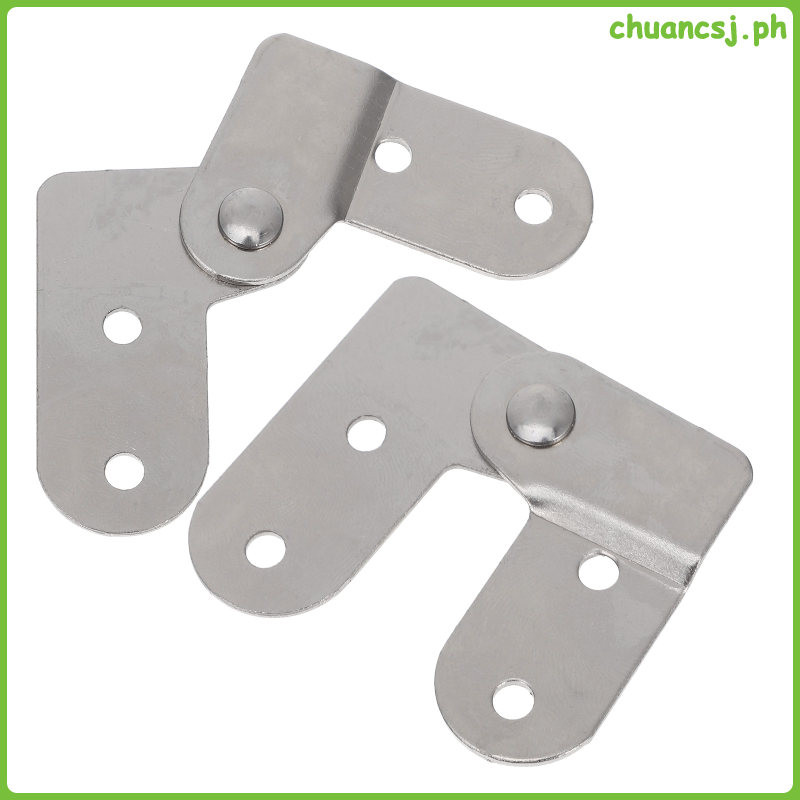 IWOWHERO Folding Ladder Hinge Kit – 2-Pack 47cm Galvanized Aluminum Connectors With Lock Switch, For Attic & Step Ladders (18.5" Long)