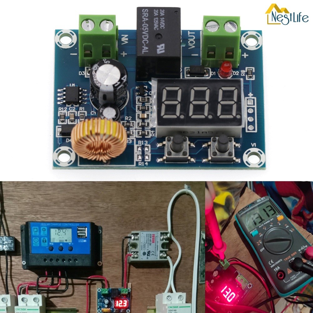 XH-M609 DC 12V-36V Low Voltage Battery Disconnect Protection Module ...