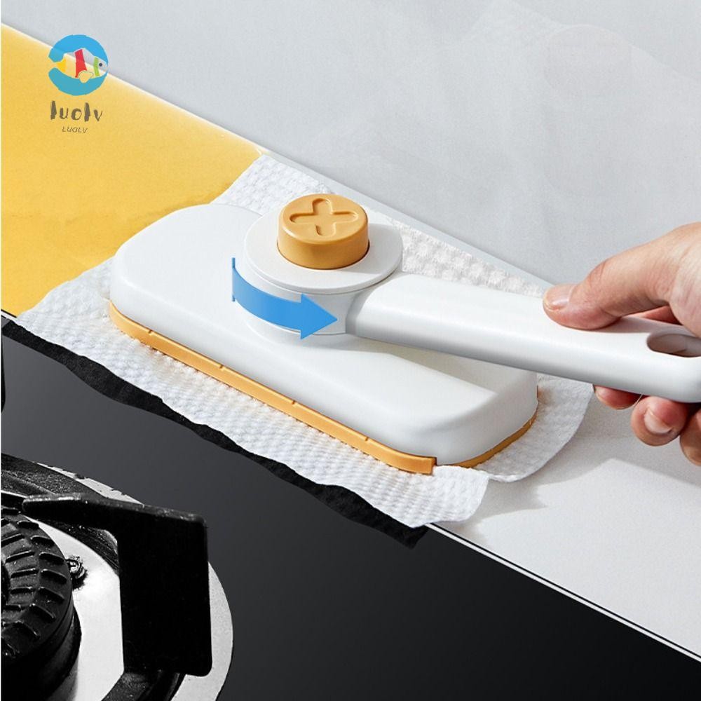 LUOLUVO Handheld Mini Clean Mop, PP 360 Rotation Towel Changing Mop ...