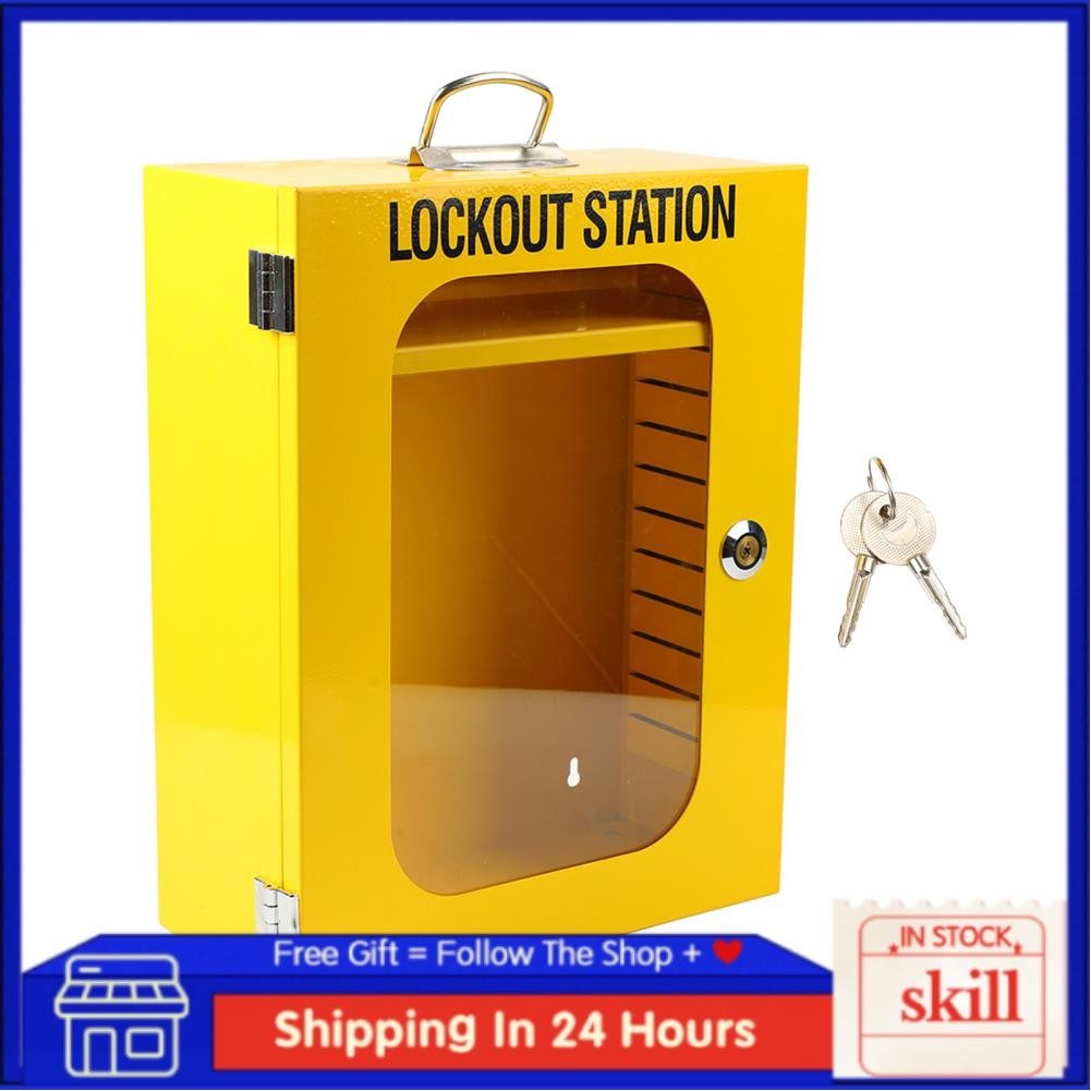 Skill LOTO Station Lockout Tagout Wall Mounted Steel Construction Heavy ...