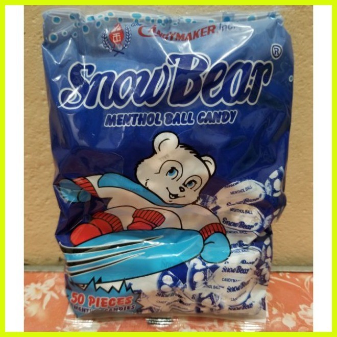 ♞Snowbear Menthol Candy 50pcs Snow bear