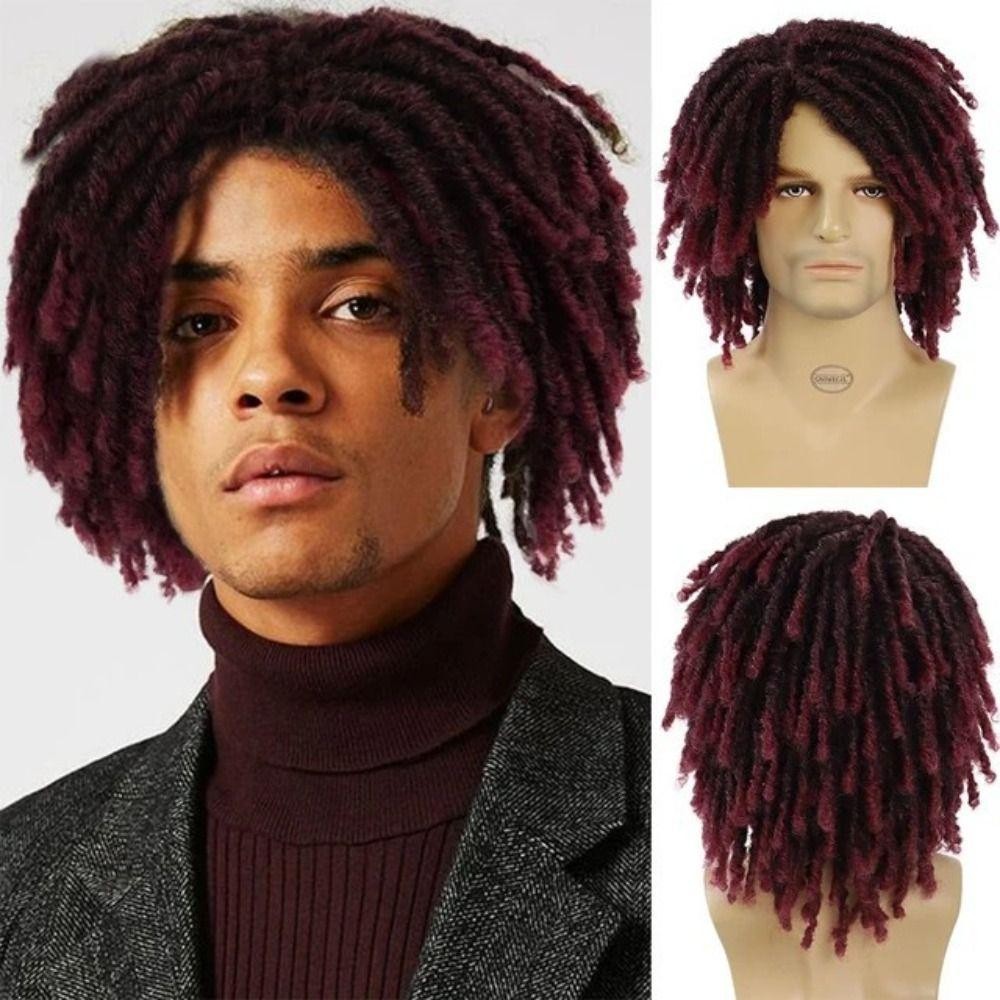 CABEZA Short Braided Wig Afro Bob Rasta Crochet Twist Hair Reggae Braiding Ombre Brown Dreads Wig Synthetic Dreadlocks Wig for Men Shopee Philippines