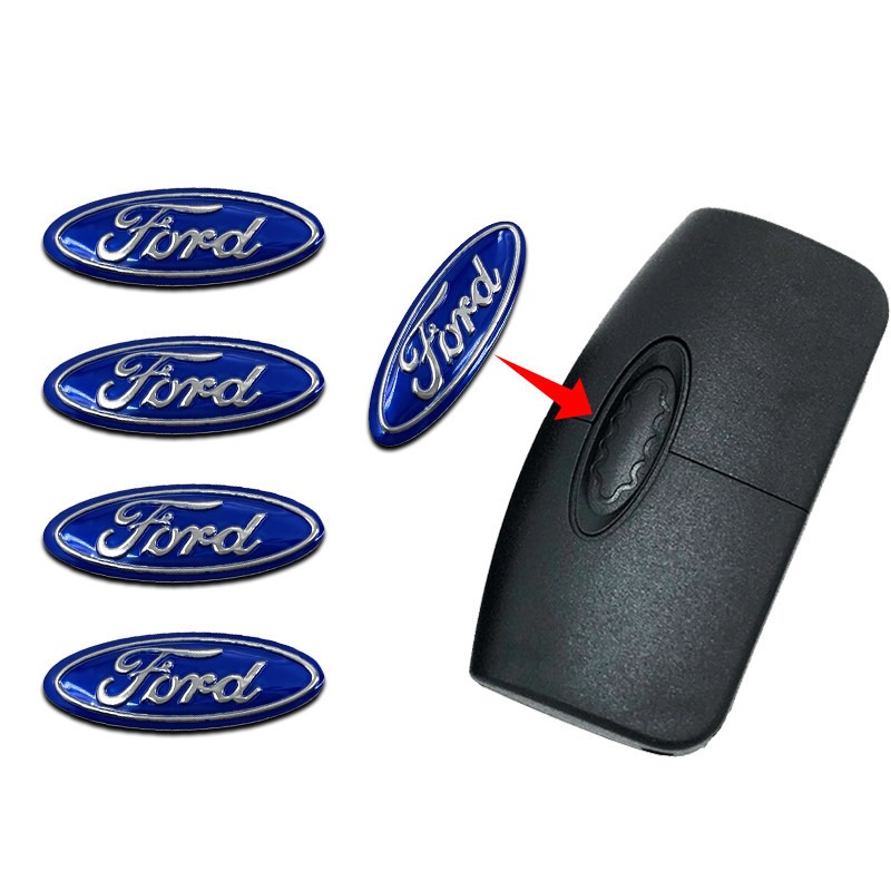 3Pcs Metal Car Remote Control Key Shell Emblem Sticker for Ford Focus ...