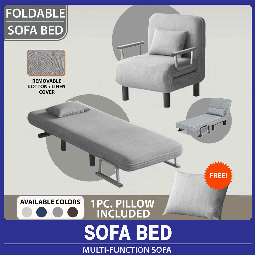Foldable Sofa Bed Convertible Sofa Chair Leisure Recliner Sleeper
