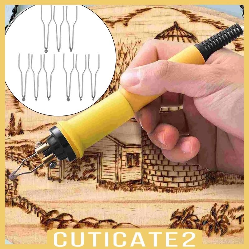 [Cuticate2] 9 Pieces Tips High Impedance Professional Wood Burning Nibs