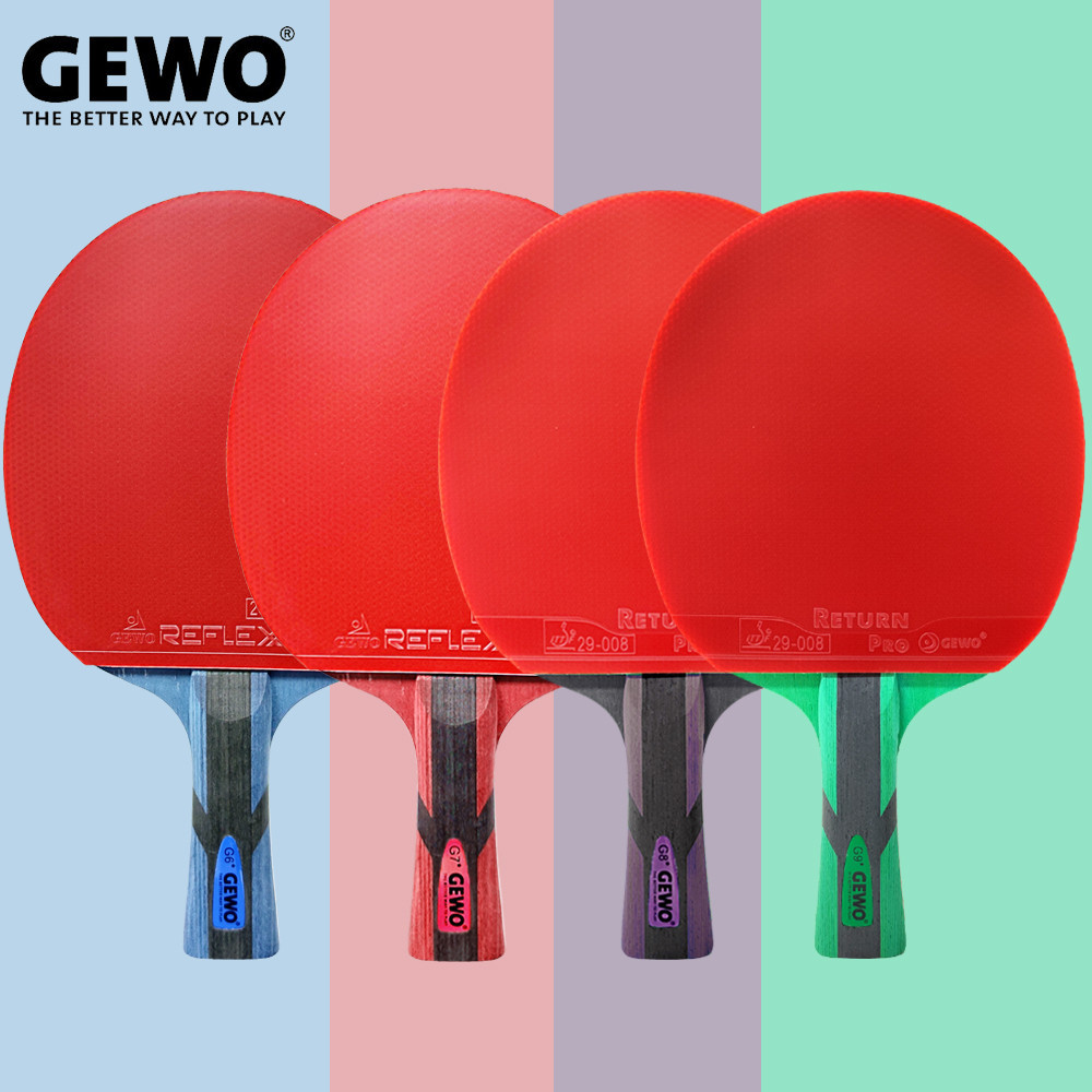 Original GEWO Table Tennis Racket 6/7/8/9 Star Professional Carbon Ping ...