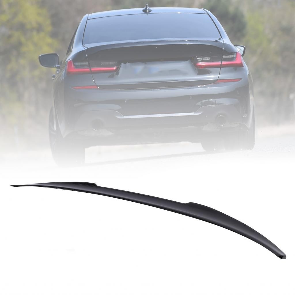 Rear Trunk Spoiler Enhanced Aerodynamics M4 Style Sporty Look Trunk Lid - View #6
