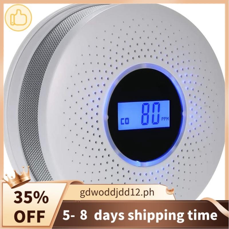 Carbon Monoxide and Combo Detector Battery Operated CO Alarm with LED ...