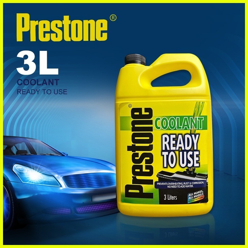 【cod】 ♞ ♘ ♙prestone Coolant Ready To Use 3 Liter Car Radiator Supplies High Performance Genuine