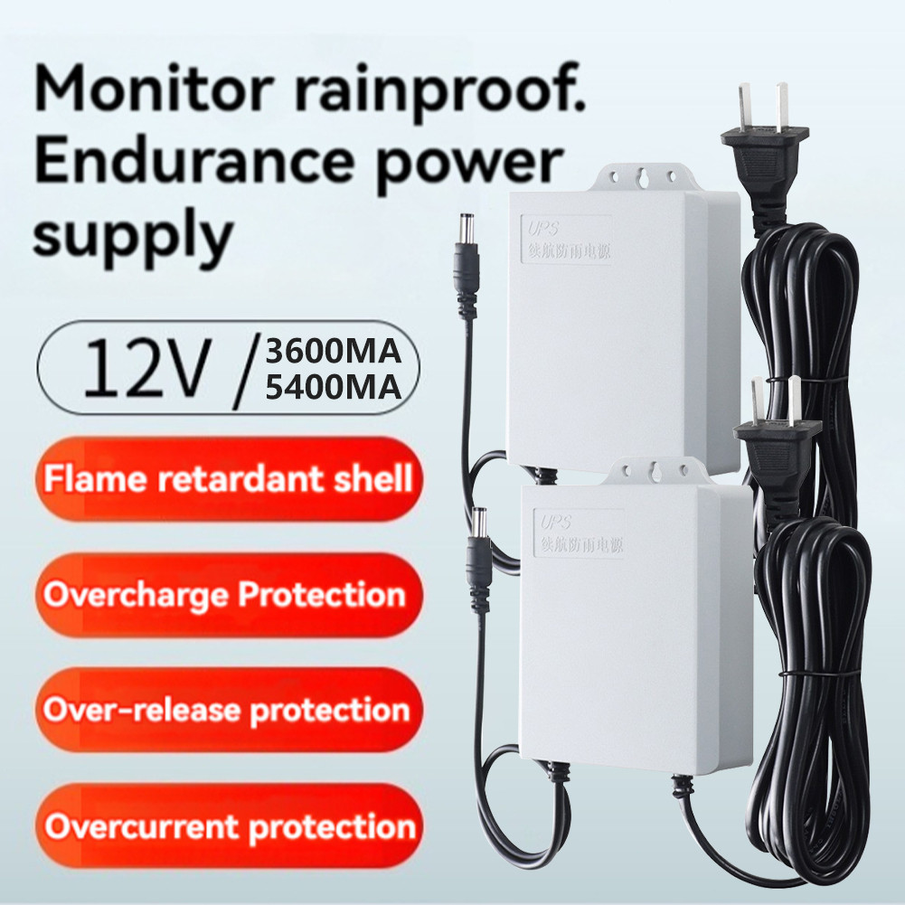 UPS Battery Backup DC 12V 1.5A 3600mA 5400ma Mini UPS WiFi Router Modem ...