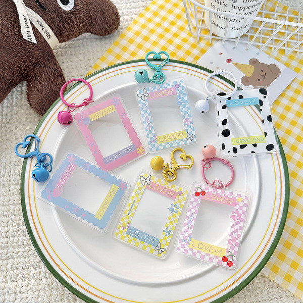 keychain for bag aesthetic crochet keychain Cartoon Cute Couple 3cm Big ...