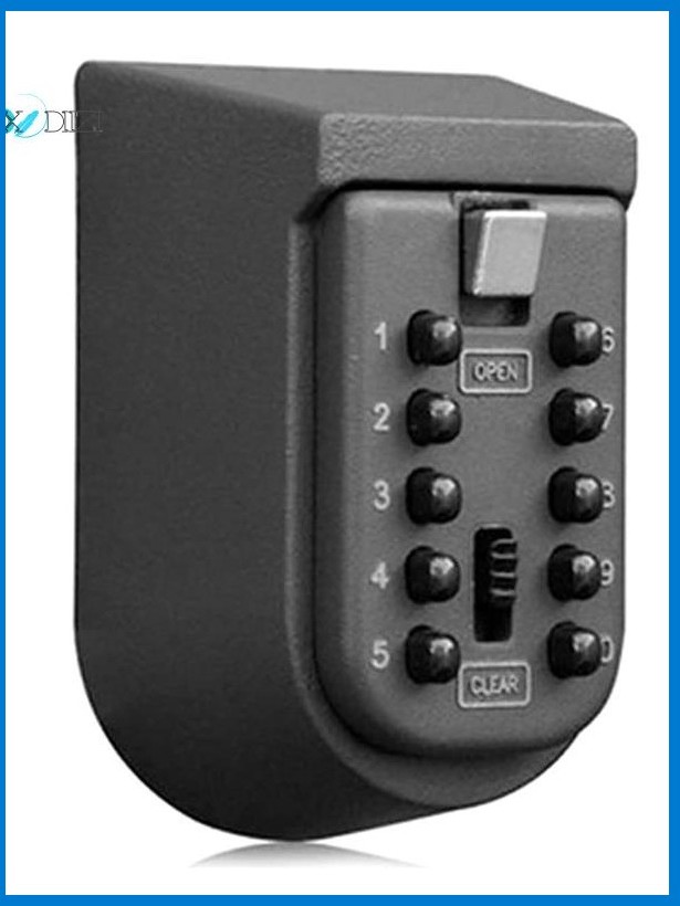 1Set Key Storage Box 10-Digits Combination Lockbox for Outside Wall ...