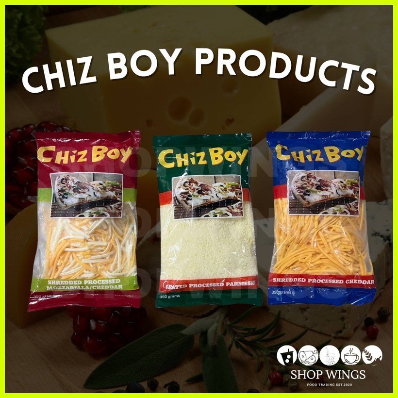 Chizboy Grated Parmesan Shredded Cheddar Mozzarella Cheese 350g & 1kg