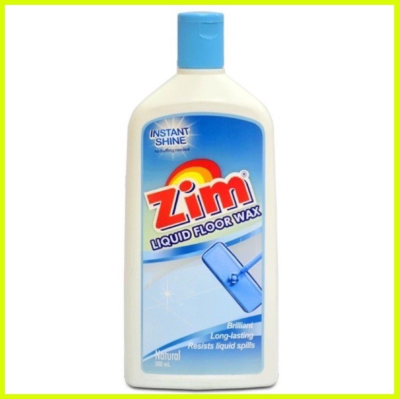 Zim Liquid Floor Wax Natural Clean Scent Bottle Available in Sizes