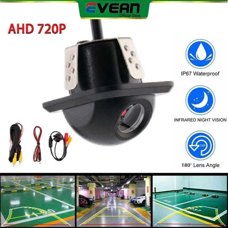 Evean Waterproof AHD 720P 25fps Car Rear View Reverse Backup Camera ...