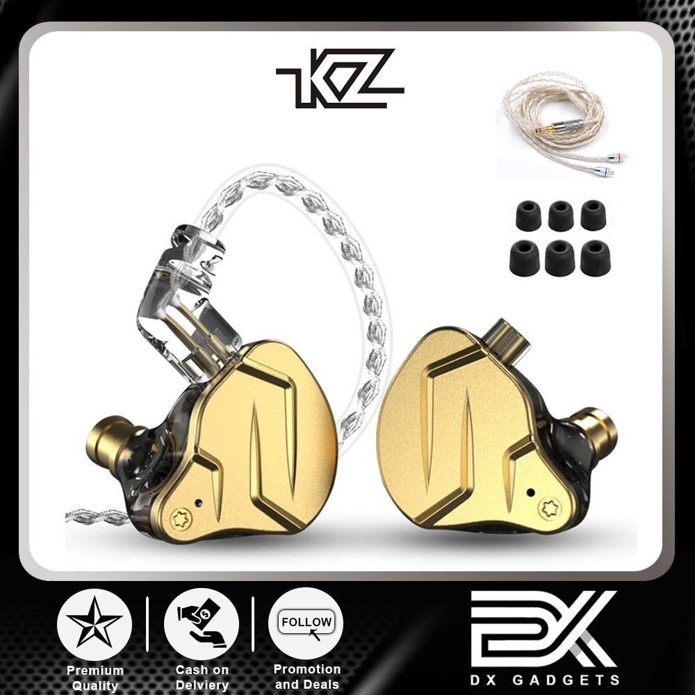 KZ ZSN Pro X Metal Earphones 1BA 1DD Hybrid Technology HiFi Bass Earbuds in  Ear Monitor