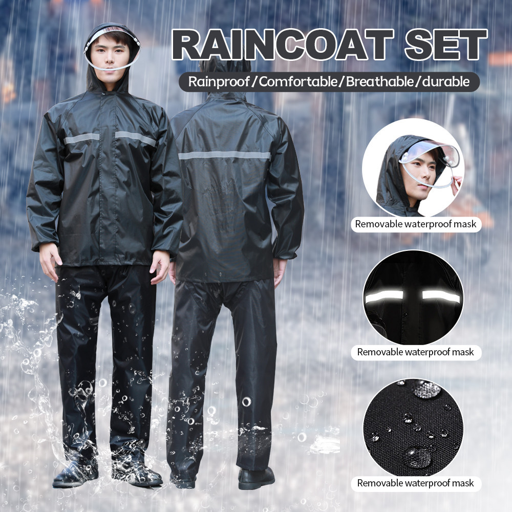 Rain coat men for bike on sale