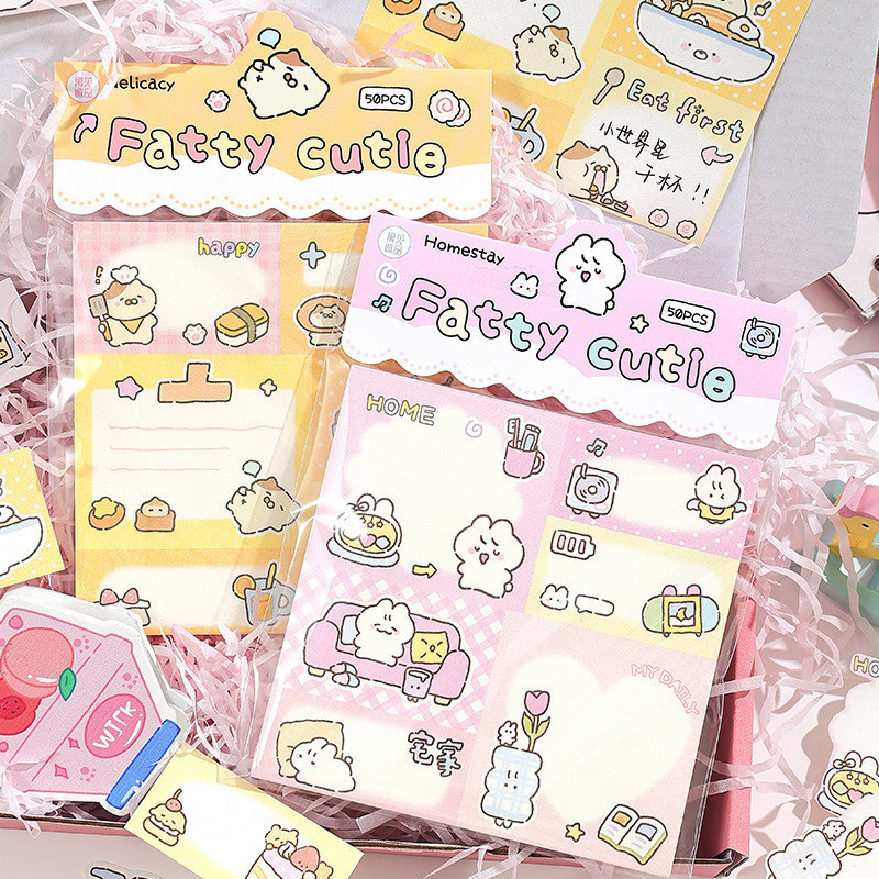 Cdaily|Cute Memo Cartoon Graffiti Notepad Tearable Message Note Note ...