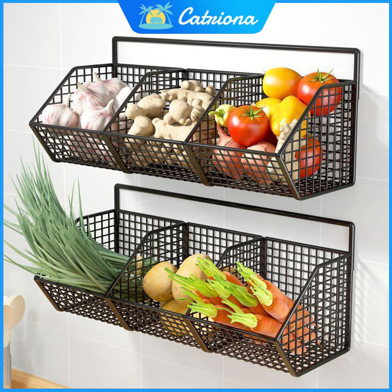 Wall Mounted Kitchen Racks Spice Storage Holder Organizer Kitchen ...
