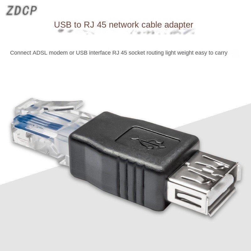 Zdcp USB to RJ45 Network Cable Adapter Network Cable Port to USB Male ...
