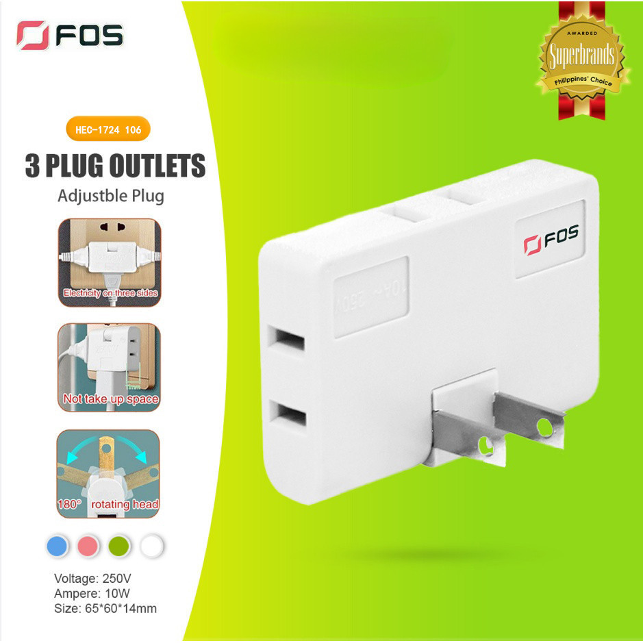 Receptacle Expansion Power Adapter receptacle Travel with a three-plug ...