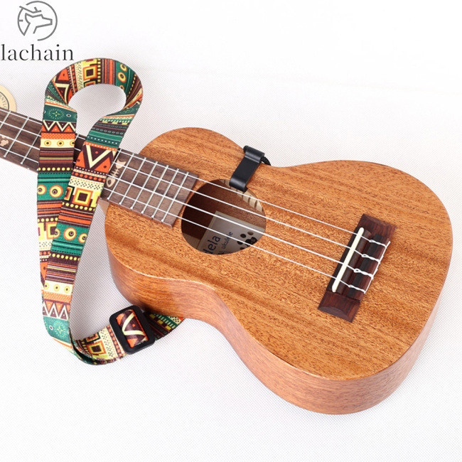 Discounted prices!! Ethnic Style Ukulele Strap Thermal Transfer Ribbon