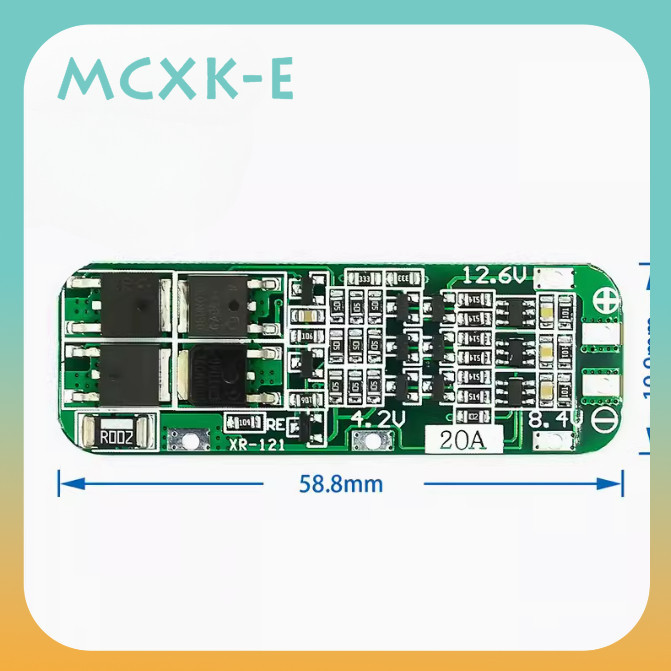 3S 20A Lithium Battery 18650 Charger PCB BMS Protection Board 12.6V Li ...