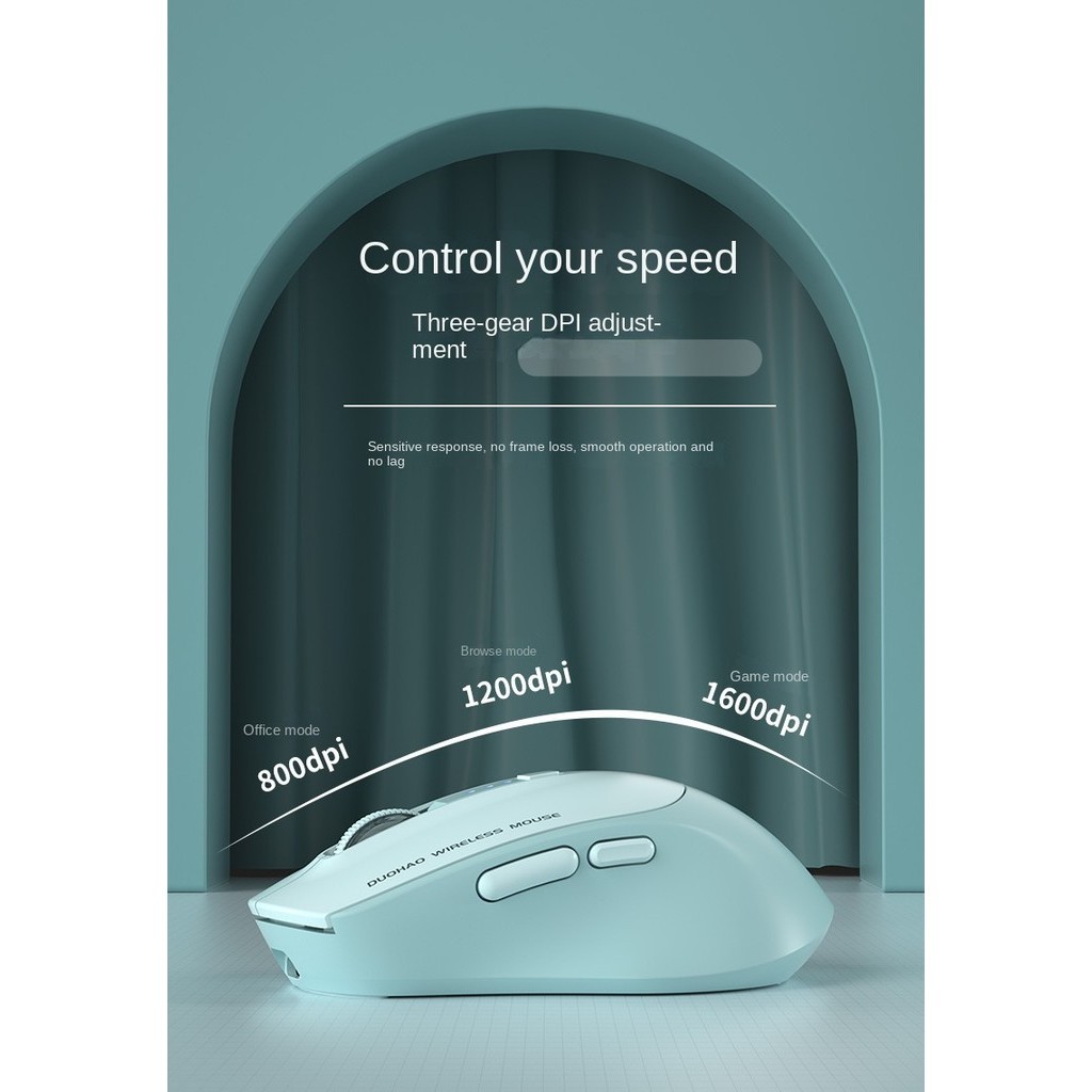 Bluetooth Three-mode Mouse with Power Display Rechargeable Computer ...