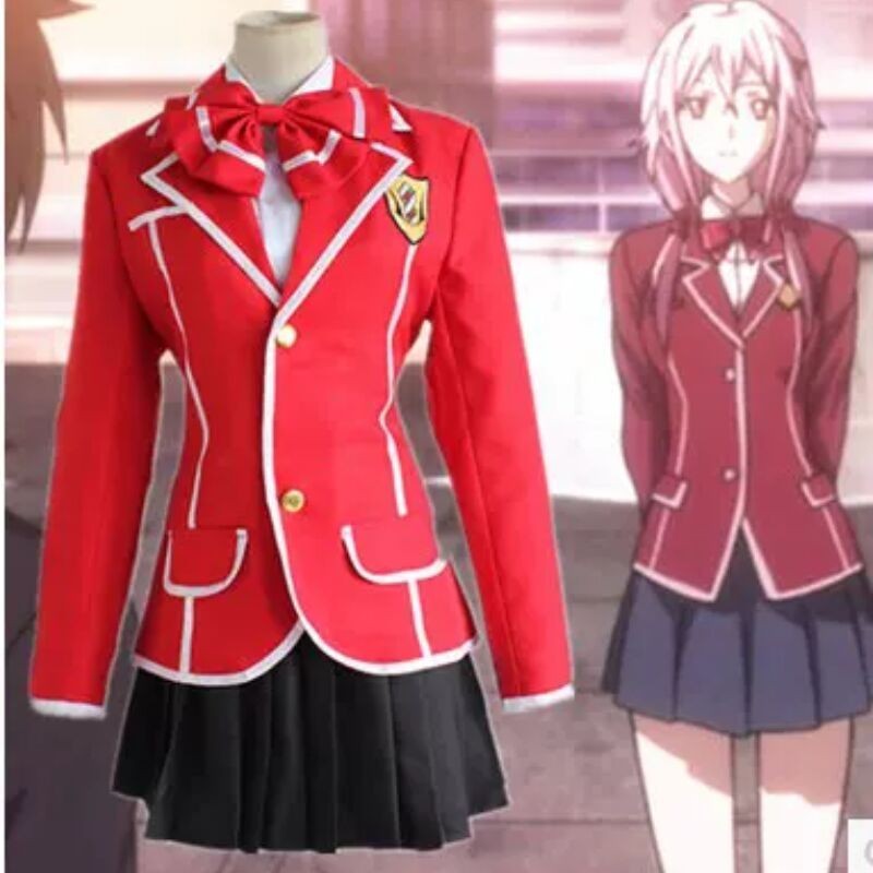 Cosplay Guilty Crown Crown cos Uniform Red School Uniform Burial Club ...