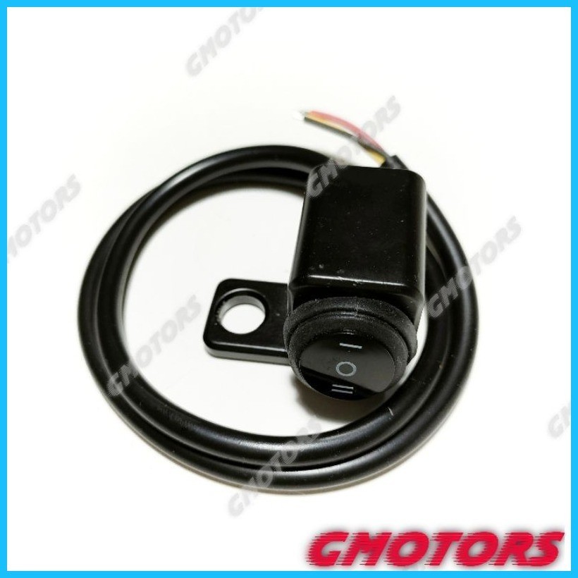 ♂ ∇ Left/Right 1set domino mini driving light mirror mount 3 way switch