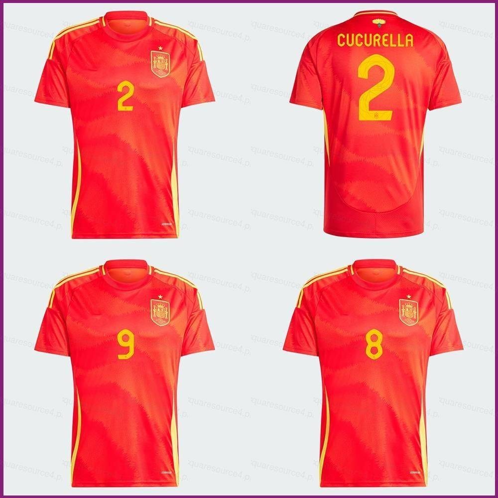 YX 20242025 Spain national home Jersey Cucurella Fabian Gerard Football Tshirts Child Adult