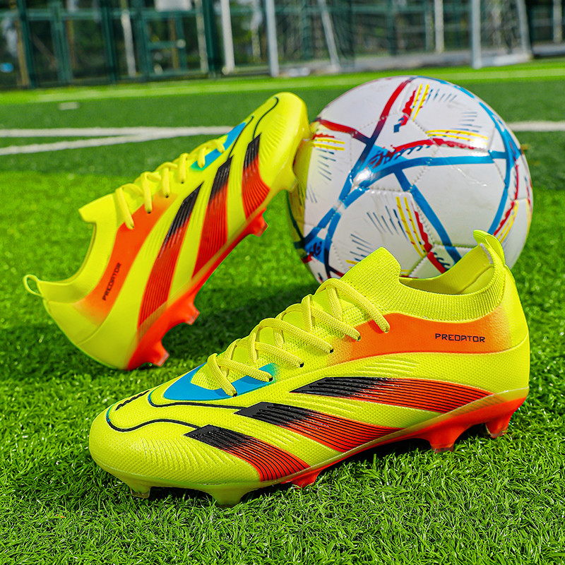 Men's Soccer Boots FG Soccer Cleats Athletic Hightop Shoe Competition ...