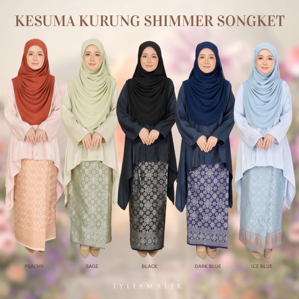 Raya 2025 KESUMA Bracket Shimmer Songket Iyliamalek | Shopee Philippines