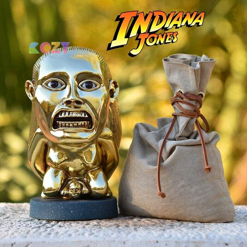 【Cozy Cottage】 Indiana Jones Idol Golden Fertility Statue Fertility