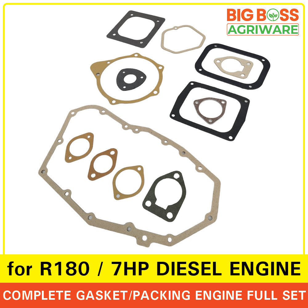 BBA Complete Gasket/Packing Engine Full Set for R180 - 7HP Watercooled ...